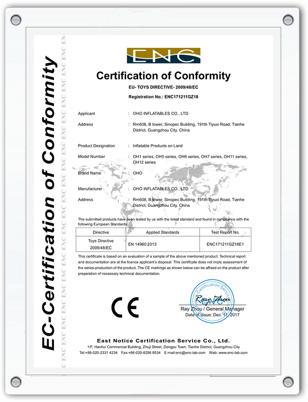 certifikata oho-inflatable-products-on-land-en-14960-ce-certificate